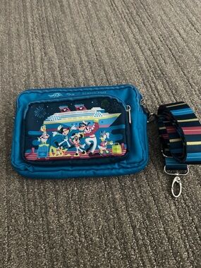 Disney Crossbody Fanny Pack Bag with Striped Removable Strap